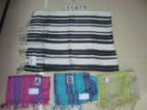 Silk viscose stripe design stoles.